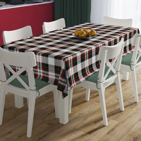 Αλέκιαστο Τραπεζομάντηλο (140x180) Dimcol Tartan 493 Red/Green