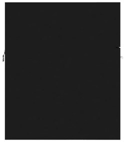 Ντουλάπι Μπάνιου με Νιπτήρα Μαύρο από Μοριοσανίδα - Μαύρο
