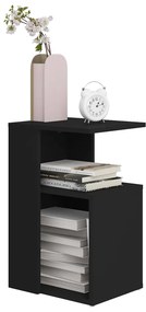 vidaXL Τραπέζι Βοηθητικό Μαύρο 36 x 30 x 56 εκ. από Επεξ. Ξύλο