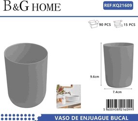 Θήκες οδοντόβουρτσας πλαστικές σε σετ 5Χ - Grey - 21609