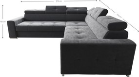 Γωνιακός Καναπές April Plus-Petrol-Αριστερή