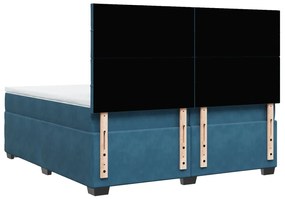 ΚΡΕΒΑΤΙ BOXSPRING ΜΕ ΣΤΡΩΜΑ ΜΠΛΕ 200X200 ΕΚ. ΒΕΛΟΥΔΙΝΟ 3291006