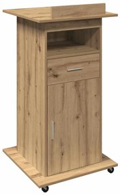 vidaXL Πλατφόρμα artisan δρυς 55 x 55 x 107 cm Επεξεργασμένο ξύλο