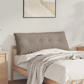vidaXL Μαξιλάρι Πλάτης Taupe 120 x 50 cm Ύφασμα Μικροΐνας