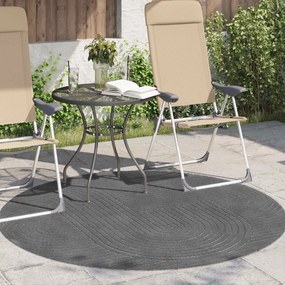vidaXL Χαλιά χώρου Γύρος PALMERAS Ανθρακί Ø 160 CM Πολυεστέρας