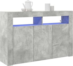 vidaXL Πλαϊνό γραφείο Σκυρόδεμα Γκρι 116 x 30 x 75 εκ.