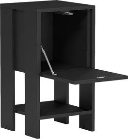 Κομοδίνο Reppo pakoworld μαύρο 30x30x55εκ