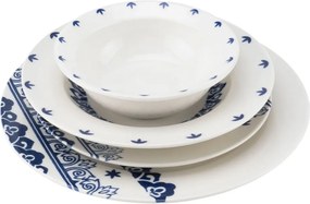 Dinner Set (24 Pieces) Moderna Maku White
Blue