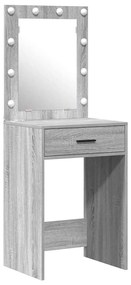 vidaXL Τραπέζι περιποίησης με συρτάρι 2 pcs Γκρι 50 x 41 x 135 εκ