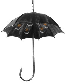 GloboStar UMBRELLA 01407 Vintage Industrial Κρεμαστό Φωτιστικό Οροφής Πολύφωτο Γκρι Σκουριά Μεταλλικό Φ58 x Υ60cm - 01407