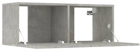 vidaXL Έπιπλα Τηλεόρασης 2 τεμ. Γκρι Σκυρ. 80x30x30 εκ. Επεξεργ. Ξύλο