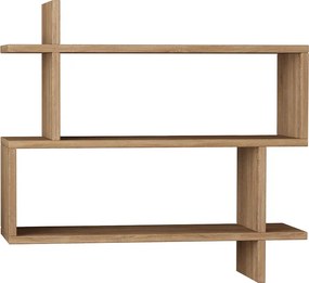 Ραφιέρα τοίχου Paralel Megapap χρώμα sapphire oak 70x22x65εκ.