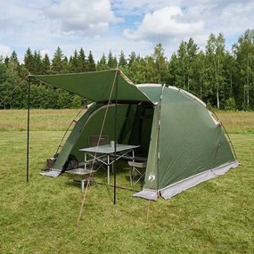 vidaXL Σκηνή τούνελ Πράσινο 361 x 235 x 152 cm