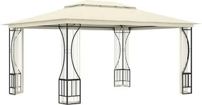 vidaXL Κιόσκι με Δίχτυα Κρεμ 300 x 400 x 265 εκ.