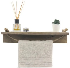 Ραφιέρα τοίχου Sidra καρυδί 50x9x10εκ 50x9x10 εκ.