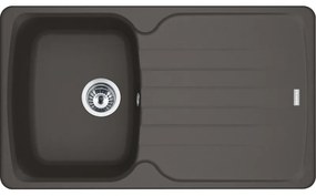 Franke Antea AZG 611-86 Ένθετος Γρανιτένιος Νεροχύτης 45cm Slate Grey