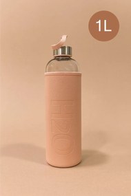 Glass Bottle F40122 Beige