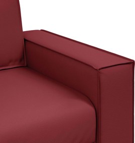 vidaXL Διθέσιος καναπές Κόκκινο 180 cm Τεχνητό Δέρμα