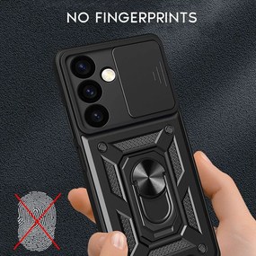 Θήκη Ring Armor CamPro Sonique Realme C55 Ασημί