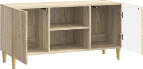 vidaXL Ντουλάπι TV 102 x 34,5 x 50 cm Sonoma Δρυς Επεξεργασμένο Ξύλο