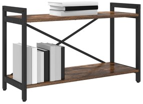 vidaXL Βιβλιοθήκη Καπνιστή δρυς 80 x 30 x 48.5 εκ Επεξεργασμένο ξύλο