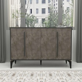 Κονσόλα Gordion Μάρμαρο / Ανθρακί FREFADA 140x35.3x95