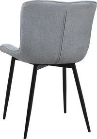 Σετ τραπεζαρία 5τμχ Rubes - Chiara Megapap χρώμα λευκό - γκρι Ø100x78εκ.