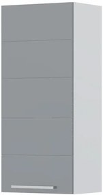 Ντουλάπι κρεμαστό Hudson V9-40-1K-Λευκό - Γκρι - 40.00Χ32.00Χ91.00cm