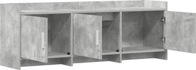 vidaXL Ντουλάπι TV 130 x 33 x 47 εκ Γκρι Σκυροδέματος