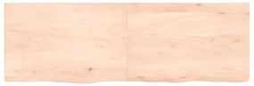vidaXL Ράφι Τοίχου 120x40x(2-4) εκ. από Ακατέργαστο Μασίφ Ξύλο Δρυός