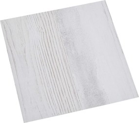 vidaXL Πλάκες Δαπέδου 5,11 τ.μ. 55 pcs PVC Λευκό και Ανοιχτό Γκρι