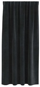 vidaXL Κουρτίνες με κουρτίνες 2 pcs Μαύρο 140 x 175 cm Βελούδο