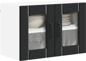 vidaXL Ραφιέρα τοίχου LUCCA 2 pcs Μαύρο 60 x 31 x 40 εκ