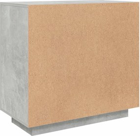vidaXL Ντουλάπι Γκρι Σκυροδέματος 80x40x75 εκ. Επεξεργασμένο Ξύλο
