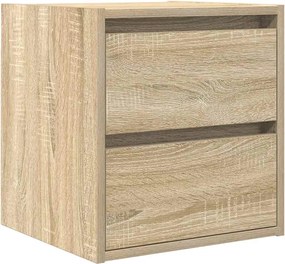 vidaXL Κομοδίνα Επιτοίχια Sonoma Δρυς 38x34x40 εκ.