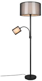 Φωτιστικό Δαπέδου Trio Lighting Burton 411400232 Μαύρο - Λευκό