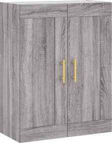 vidaXL Ντουλάπι Γκρι Sonoma 69,5 x 34 x 180 εκ. Επεξεργασμένο Ξύλο