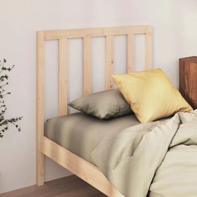 vidaXL Κεφαλάρι Κρεβατιού 96 x 4 x 100 εκ. από Μασίφ Ξύλο Πεύκου