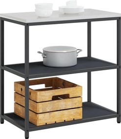 vidaXL Ράφι Κουζίνας HATTEM Ανθρακί 90 x 50 x 92 εκ Ατσάλι