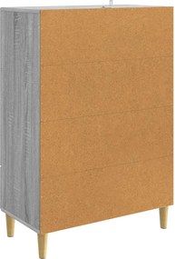vidaXL Πλαϊνό γραφείο με συρτάρι Γκρι Sonoma 66 x 34,5 x 95 εκ.
