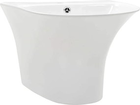 vidaXL Λεκάνη Λευκό 47 x 45 x 37 εκ Γυαλιστερή Κεραμική