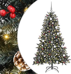 vidaXL Τεχνητό Χριστουγεννιάτικο Δέντρο με 300 LED Πράσινο 180 cm