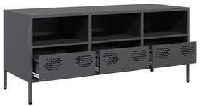 vidaXL Έπιπλο Τηλεόρασης Ανθρακί 101,5x39x43,5εκ. Ατσάλι Ψυχρής Έλασης