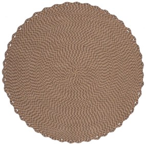 Στρογγυλό Χαλί Καλοκαιρινό (Φ120) Silk Fashion 2058-3 Charcoal