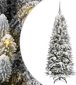 vidaXL Τεχνητό Χριστουγεννιάτικο Δέντρο με 150 LED Λευκό 150 cm