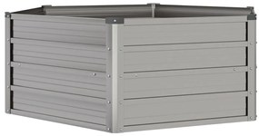 vidaXL Ζαρντινιέρα Σκουριασμένο 129x129x45 εκ. Ατσάλι Σκληρυθέν Αέρα