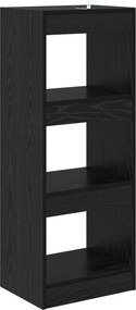 vidaXL Βιβλιοθήκη Μαύρη δρυς 37 x 30 x 103 εκ Επεξεργασμένο ξύλο