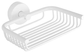 Karag 2303 66 Moderno Σαπουνοθήκη σχαρωτή 13cm Λευκή ματ