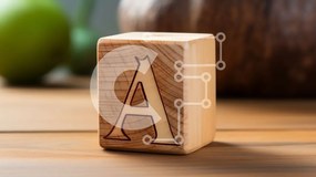 Intra Συλλεκτικό Ξύλινο Παζλ Plywood  4mm - Ξύλινο Μπλοκ με σκαλιστό γράμμα Α Σε Ξύλινο Κουτί - Διαστάσεις: 10x10 cm – 25 κομμάτια