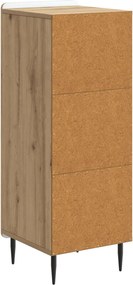 vidaXL Πλαϊνό γραφείο Artisan Δρυς 34,5 x 33 x 92 εκ.